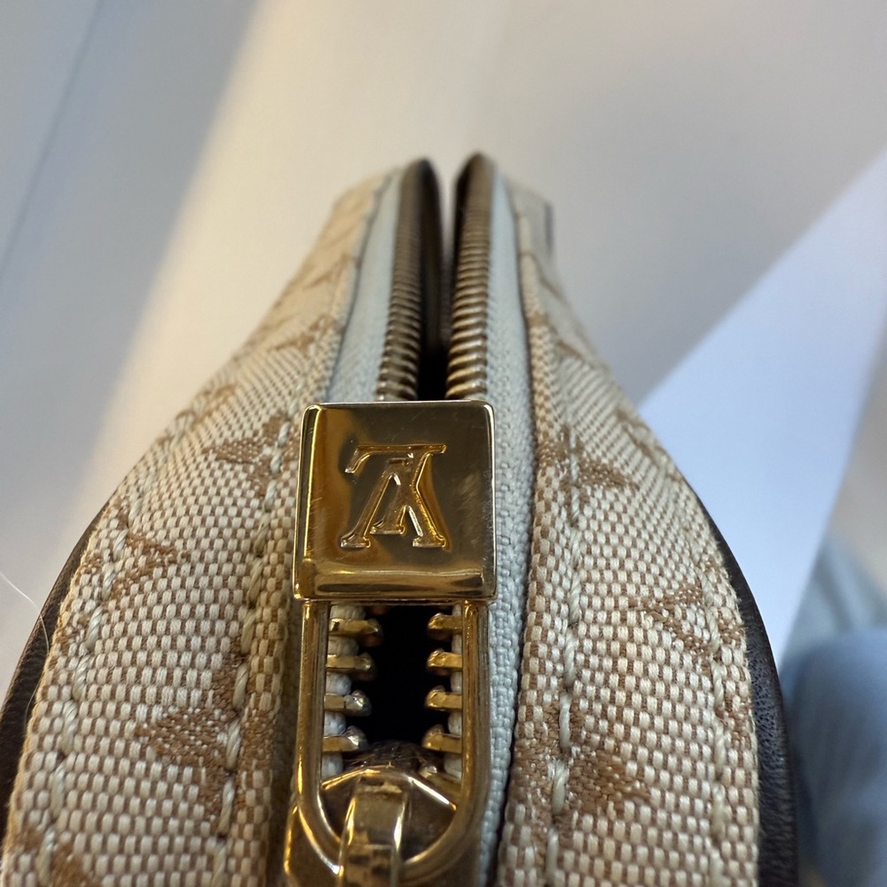 Louis Vuitton Monogram Mini Lin Canvas Shoulder Bag - Brown - Picture 5 of 14